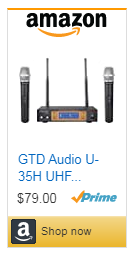 GTD Audio U-35H UHF Wireless Microphone System