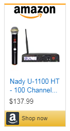 Nady U-1100 HT 100-Channel UHF Wireless Microphone System