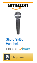 Shure SM58-CN Cardioid Dynamic Vocal Microphone with Cable