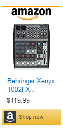 Behringer XENYX 1002FX Mixer